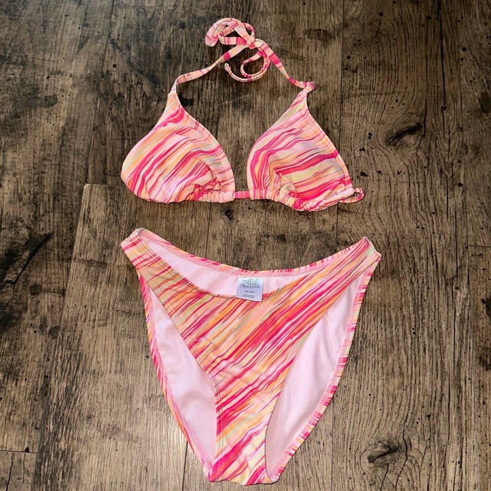 pink bathing suit
